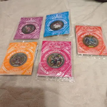 요괴워치 요괴 메달 메다랜드 당선품 5종, 개봉 완료.