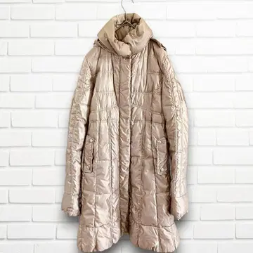 꼼사데모드 롱 코트 다운 웨더 베이지 고급 성인 여성