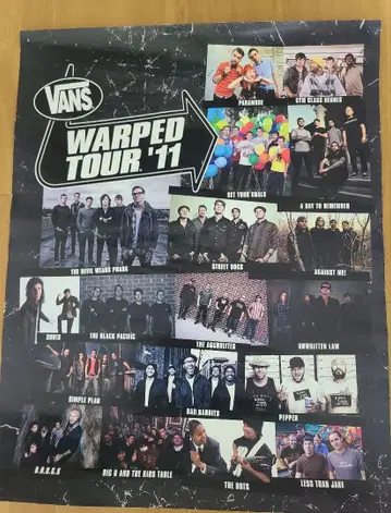 [ 한정판 ] vans warped tour 2011 포스터