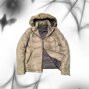 tornado mart y2k suede fur down jacket
