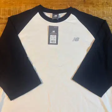뉴발란스 래글런 T셔츠 L 화이트/블랙