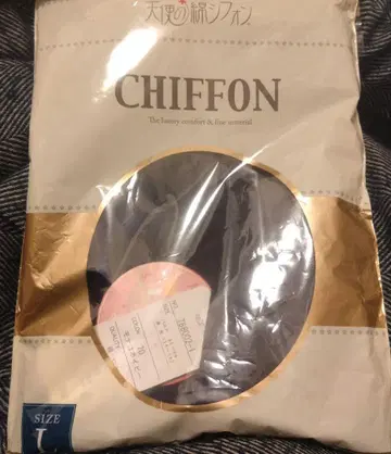 다이코쿠야 천사의 면 쉬폰 긴팔 넥 새상품 미사용 네이비 L