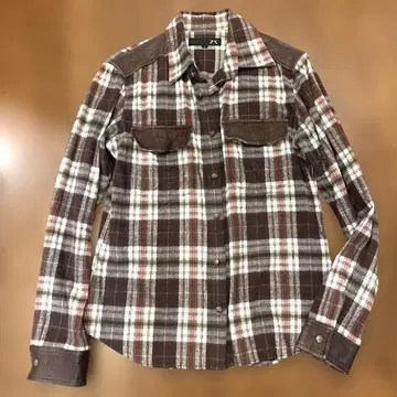 roar 체크 무늬 플란넬 셔츠 사이즈 1