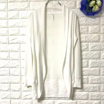 MARLENE JOBERT 버튼리스 가디건 볼레로 리브 빅 루즈