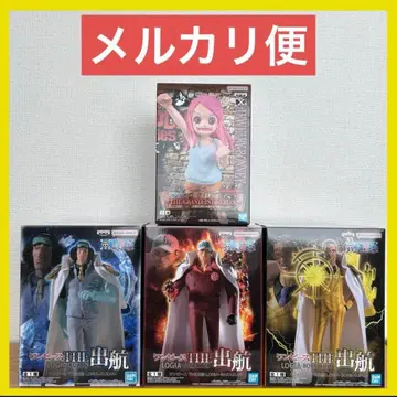 원피스 THE 출항 볼사리노 사카즈키 쿠잔 보니 4개 세트