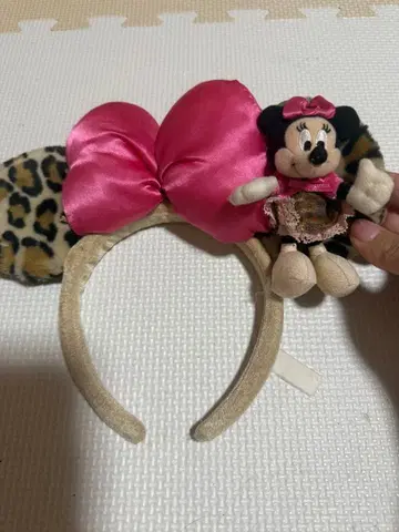 미니 마우스 레오파드 무늬 머리띠