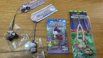 지역 한정 키티 끈 스트랩 홋카이도 한정 라벤더 은방울꽃