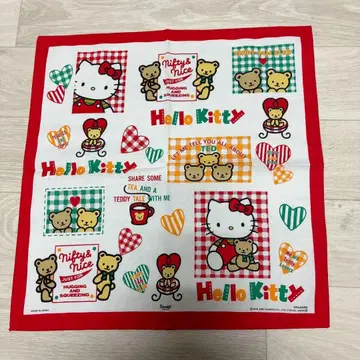 [산리오] 헬로키티 런치 크로스 손수건 1997년제 레트로