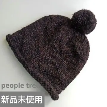 미사용 새상품 카구레 peopletree 폼폼 포함 니트 모자