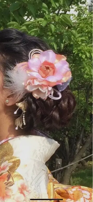 일본 의류 머리 장식 후리소데 머리 장식