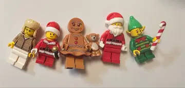 LEGO 크리스마스 미니 피규어 5체 세트 (정품)