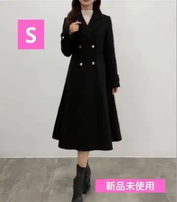 CENEA 세네아 웨스트 쉐이프 트위드 롱 코트