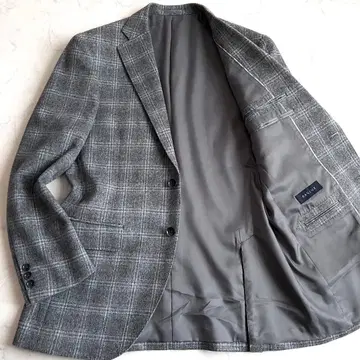 [ 새상품급 ] 일본제 BISHU 비슈산 울100% 테일러드 자켓 그레이