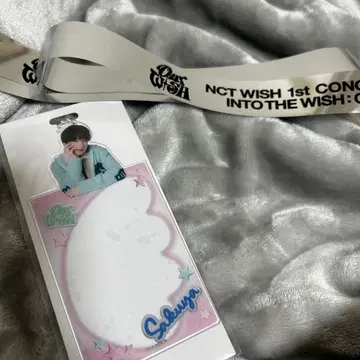 NCT WISH 랜덤 토이 포토 카드 슬리브 사쿠야 은색 테이프 포함