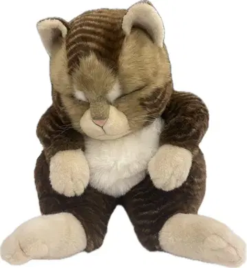 졸리맘마 잠자는 고양이 큰 봉제 인형 레트로