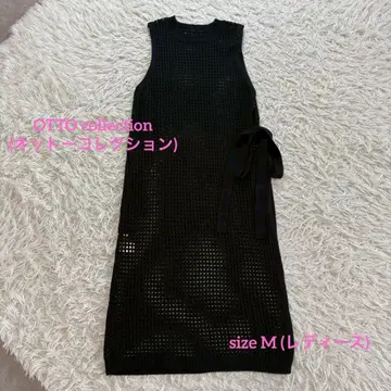 OTTO collection 메쉬 니트 슬리브리스 원피스