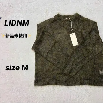 [ 미사용 새상품 즉시 완판 ] LIDNM 니트 M 올리브