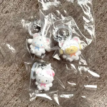 푹신푹신 스노우 메지루시 액세서리 헬로키티 시나몬 폼폼푸딩