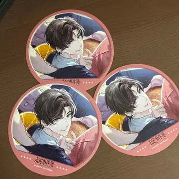 미정 사건부 사쿄 세이신 카페 코스터 3개 세트