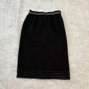 MARQUISE de BLANC 타이트 스커트 F 무릎 기장 면 코튼