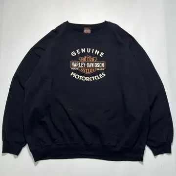 할리데이비슨 맨투맨 XL 블랙 바&쉴드 와펜 7349