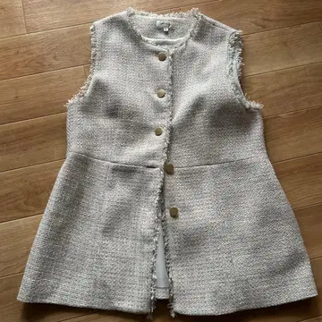 purelast 프린지 베스트 XL 화이트 그레이 계열