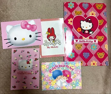 [ 헤이세이 레트로 ] 헬로키티 엽서 4장 노트 산리오