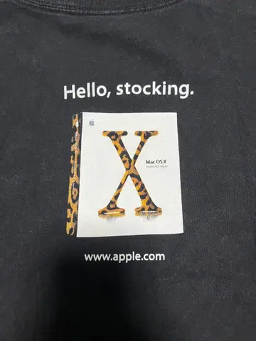 Apple t셔츠 XL 롱T 레오파드