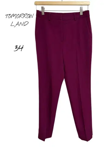 TOMORRON LAND 슬랙스 울 하의 퍼플 34