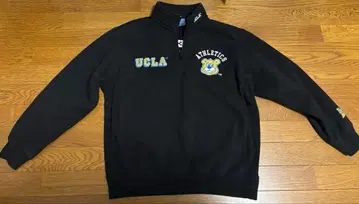 UCLA 하프 지퍼 트레이닝복 맨투맨 블랙
