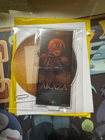 귀멸의 칼날 무한열차편 키 비주얼 랜덤 아크릴 코스터 B 아카자