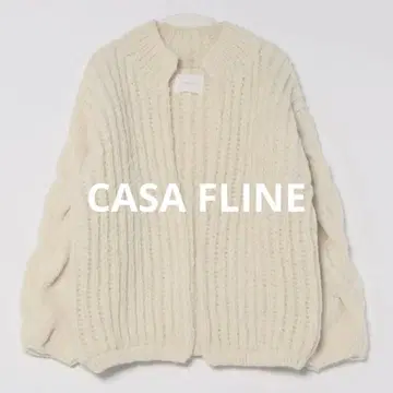 CASA FLINE 새상품급 알파카 핸드 니트 가디건