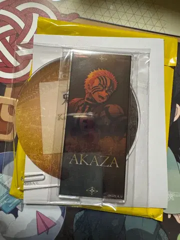 귀멸의 칼날 무한성편 키 비주얼 랜덤 아크릴 코스터 B 아카자