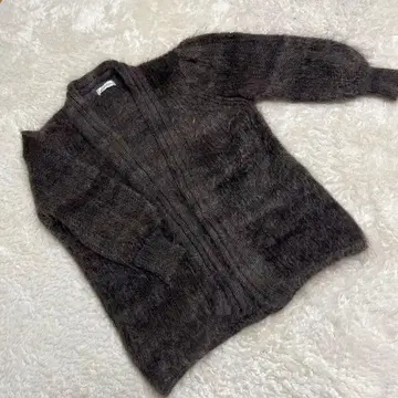 LA CARBONA 브라운 긴팔 가디건