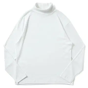 GICIPI 지치피 CAVALLO 하이넥 롱 슬리브 티셔츠 화이트
