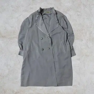 트렌치코트 스프링 코트 라이트 블루 여성용 M~L
