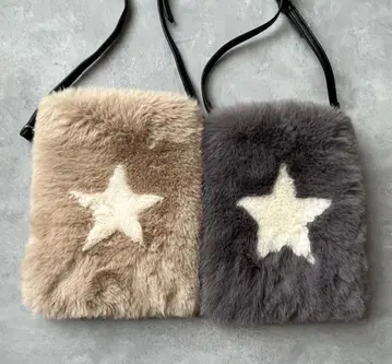 SALON DE ALFARD 에코 퍼 스타 미니백 베이지