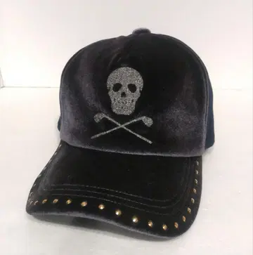 마크앤로나 벨로아 캡 모자 스컬 해골 블랙