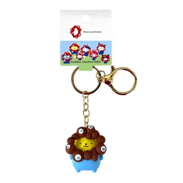 산리오 미야쿠미야쿠 변신 입체 마스코트 컬러 키링 폼폼푸딩