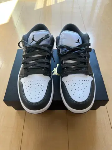 Jordan 스니커즈 덩크 로우 화이트/그레이