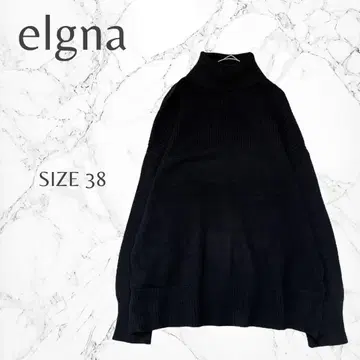 엘르 가나 스테디셀러 심플 따뜻한 터틀넥 긴팔 니트 스웨터 M