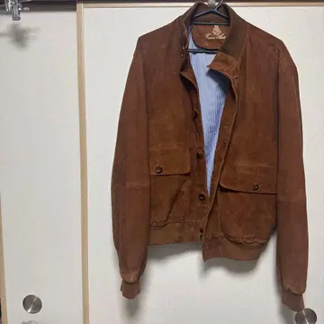 발스타형 스웨이드 가죽 자켓