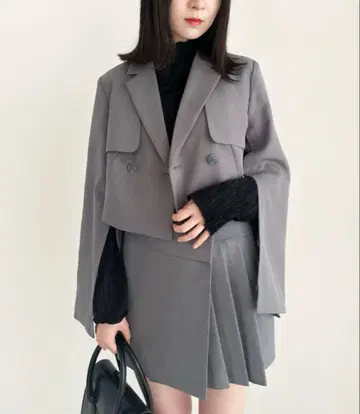 Heather Design Tailored Jacket 스커트 세트