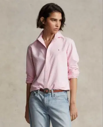 폴로 랄프로렌 핑크 셔츠 여성용