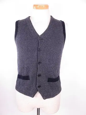 브릭하우스 BRICK HOUSE 니트 베스트 네이비 그레이 S