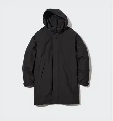 [ UNIQLO ] 롱 아우터 블랙 방풍 패딩 코트 품번 449630