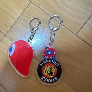 오사카 엑스포 먁먁 코먁 한신 타이거즈 아크릴 키링