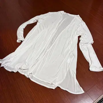 23구 롱 가디건 화이트 38 온워드 카시야마 레이온 혼방