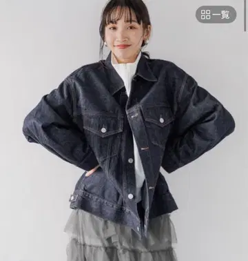 로리즈팜 / CONE 데님 G 재킷 롱