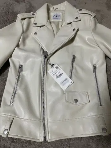 ZARA 더블 라이더스 아이보리